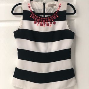 Banana Republic Embellished Striped Top